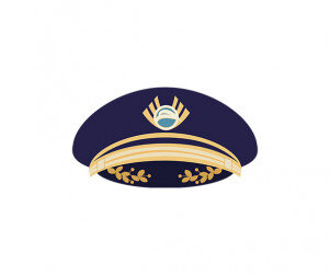 역무원,기관사 모자