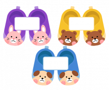 동물 신발 이름표