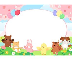 동물 숲속 배경