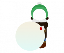 눈 굴리는 아이 합성이미지