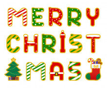 MERRY CHRISTMAS 레터링 가랜드