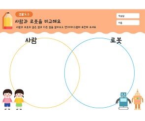 사람과 로봇을 비교해요