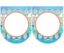 [개별도안] 오징어를 말려요 가랜드