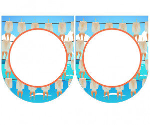 [개별도안] 오징어를 말려요 가랜드