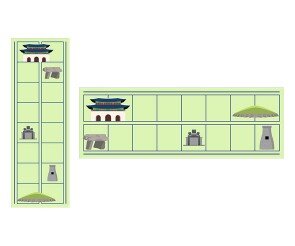 우리나라 유적지 탐험 원고지 레터링(문구없음)