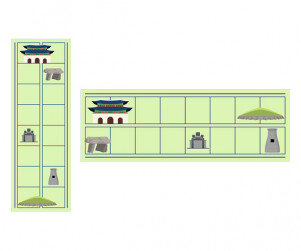 우리나라 유적지 탐험 원고지 레터링(문구없음)