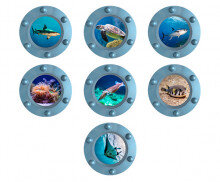 바닷속 잠수함 창문