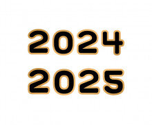 2024, 2025 글씨(금색 테두리)