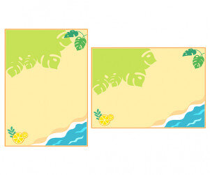 여름 해변, 몬스테라 