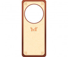 송편 가게 개별 메뉴판