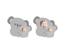 아기 코알라와 엄마 코알라 합성이미지