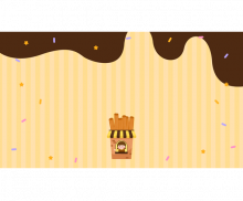 츄러스 가게 배경