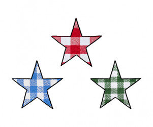 체크 별 꾸미기 스티커