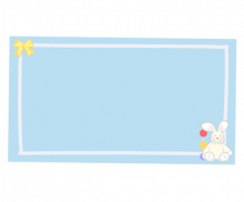 토끼인형 메모지 도안