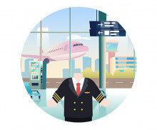 조종사 합성 라벨