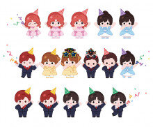 생일 축하하는 아이