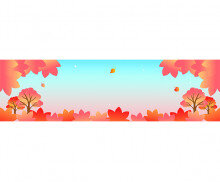 단풍 축제 가로 배너(문구없음)