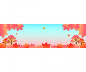 단풍 축제 가로 배너(문구없음)