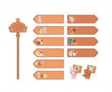 우리 반의 약속(푯말)(문구없음)