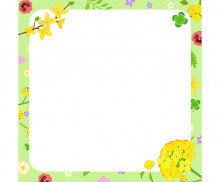 유채꽃 개나리 메모지