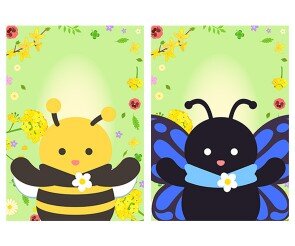 꿀벌, 나비 봄 표지