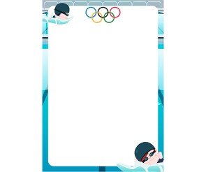 올림픽 수영 테두리