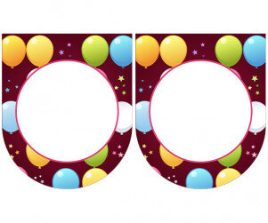 [개별도안] 풍선 터트리기 가랜드