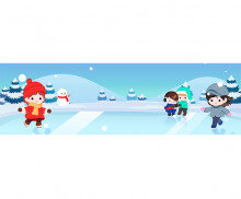 스케이트장 문화 행사 가로 배너(문구없음)