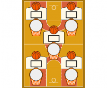 미니농구놀이 판