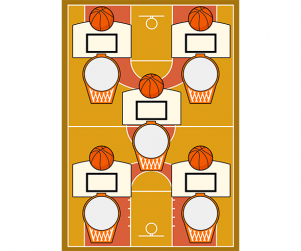 미니농구놀이 판