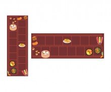 맛으로 떠나는 세계여행 원고지 레터링(문구없음)