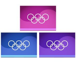 올림픽 엠블럼 배경