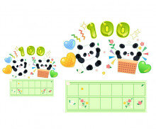 입학 100일 축하해 원고지 레터링(문구없음)