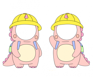 공룡 합성이미지 (2인용)