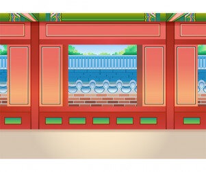 궁중 실내 배경