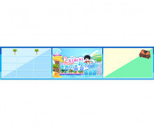 워터파크 매표소 상단 메뉴판(문구없음)