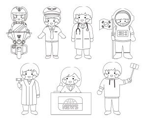 직업 색칠 모음