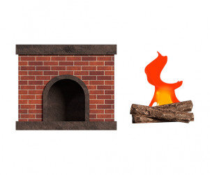 벽난로(모닥불 따로)