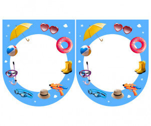 [개별도안] 여름 용품 가게 가랜드