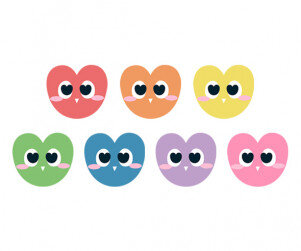 표정 있는 하트