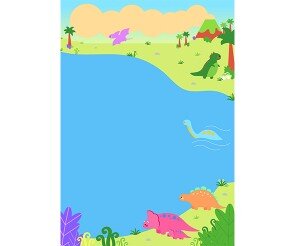 공룡시대 배경 (세로)