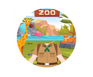 동물원 합성 라벨 (남아)