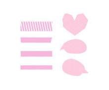 분홍색 꾸미기 스티커