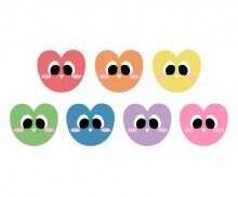 표정 있는 하트