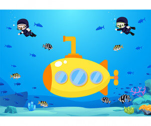 잠수함 배경