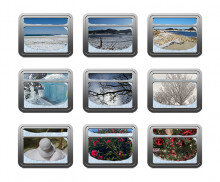 [개별도안] 겨울풍경 기차 창문1