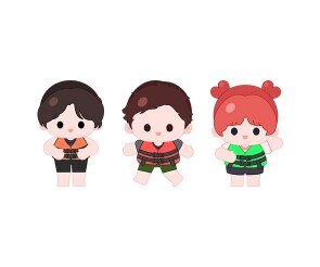 구명조끼 입은 아이