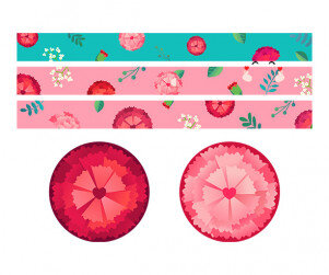 카네이션 띠지 라벨