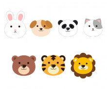 동물 얼굴 모음