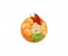 김장 재료 모음(양파,고추,마늘,생강)